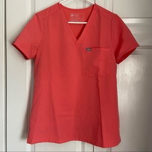 Figs Limited Edition Coral One Pocket Top